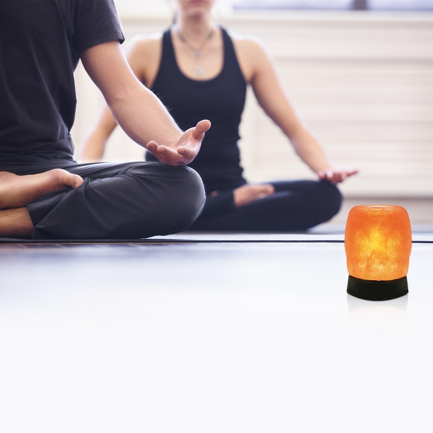 Himalayan Glow Natural Aroma Therapy USB Salt Lamp with Plastic Base,Pink Salt Night Light