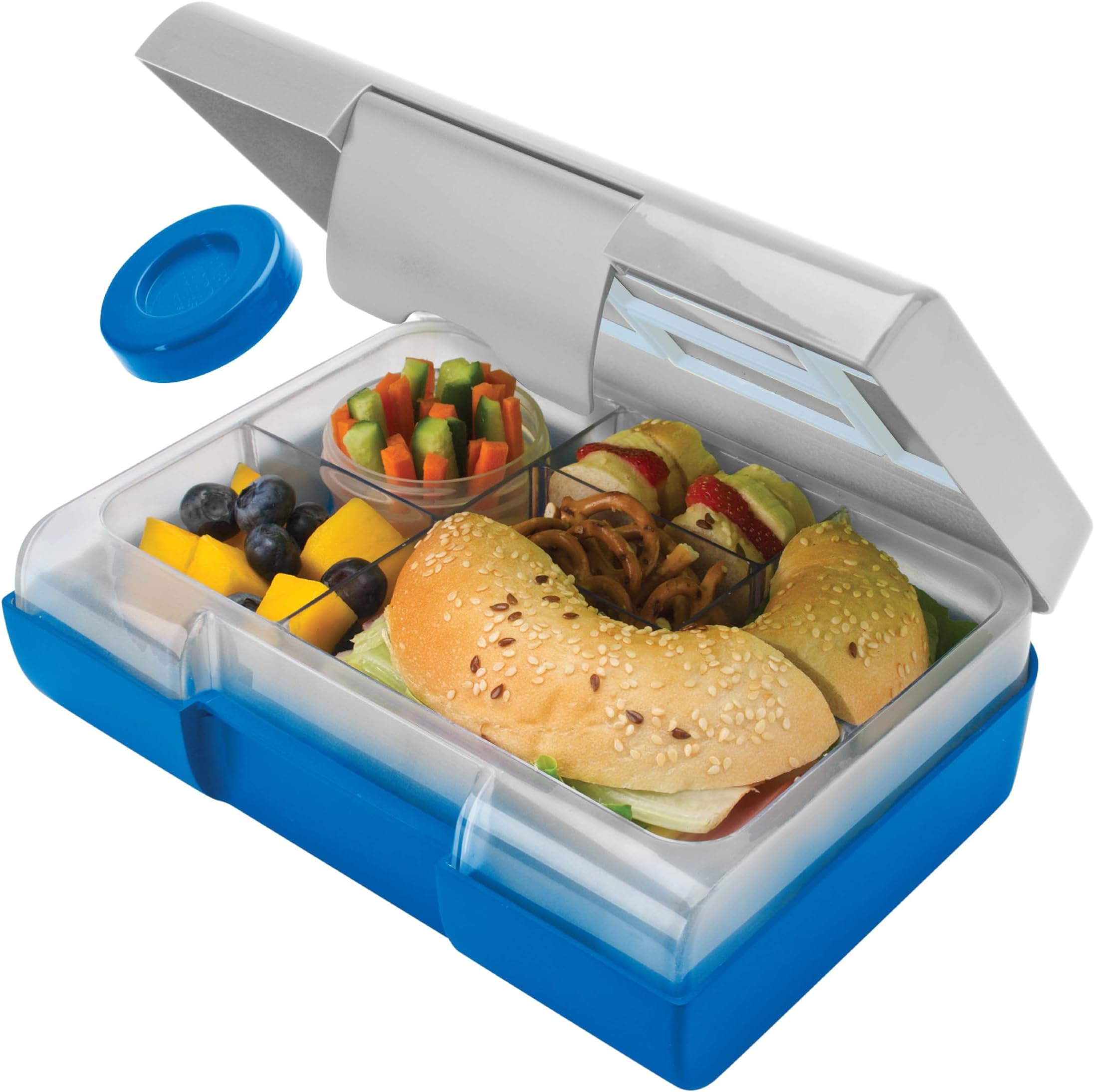 Munchkin® Lunch™ Bento Box for Kids, Includes Utensils, Green Amazon