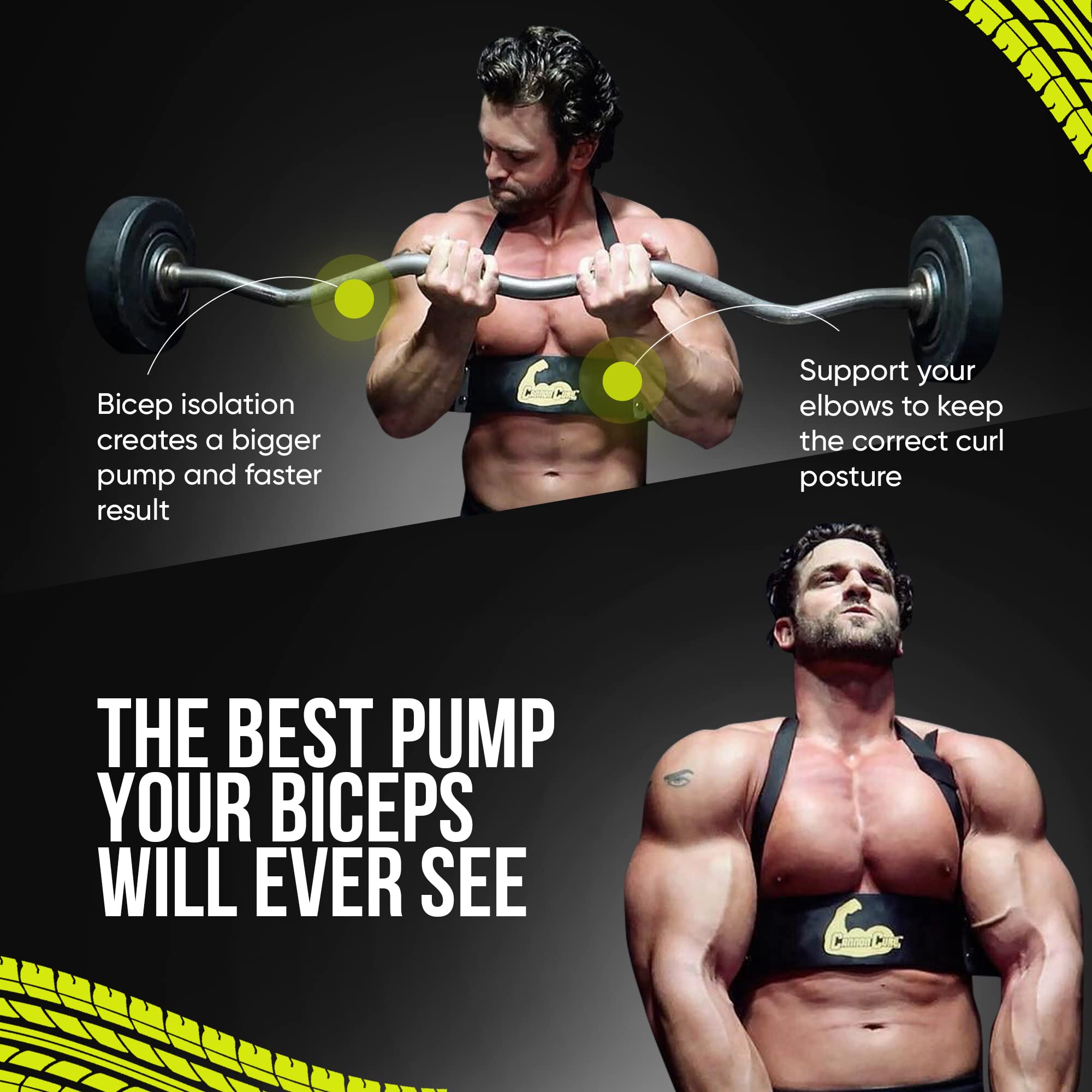 Core Prodigy Arm Blaster for Biceps Bicep Curl Support Isolator and