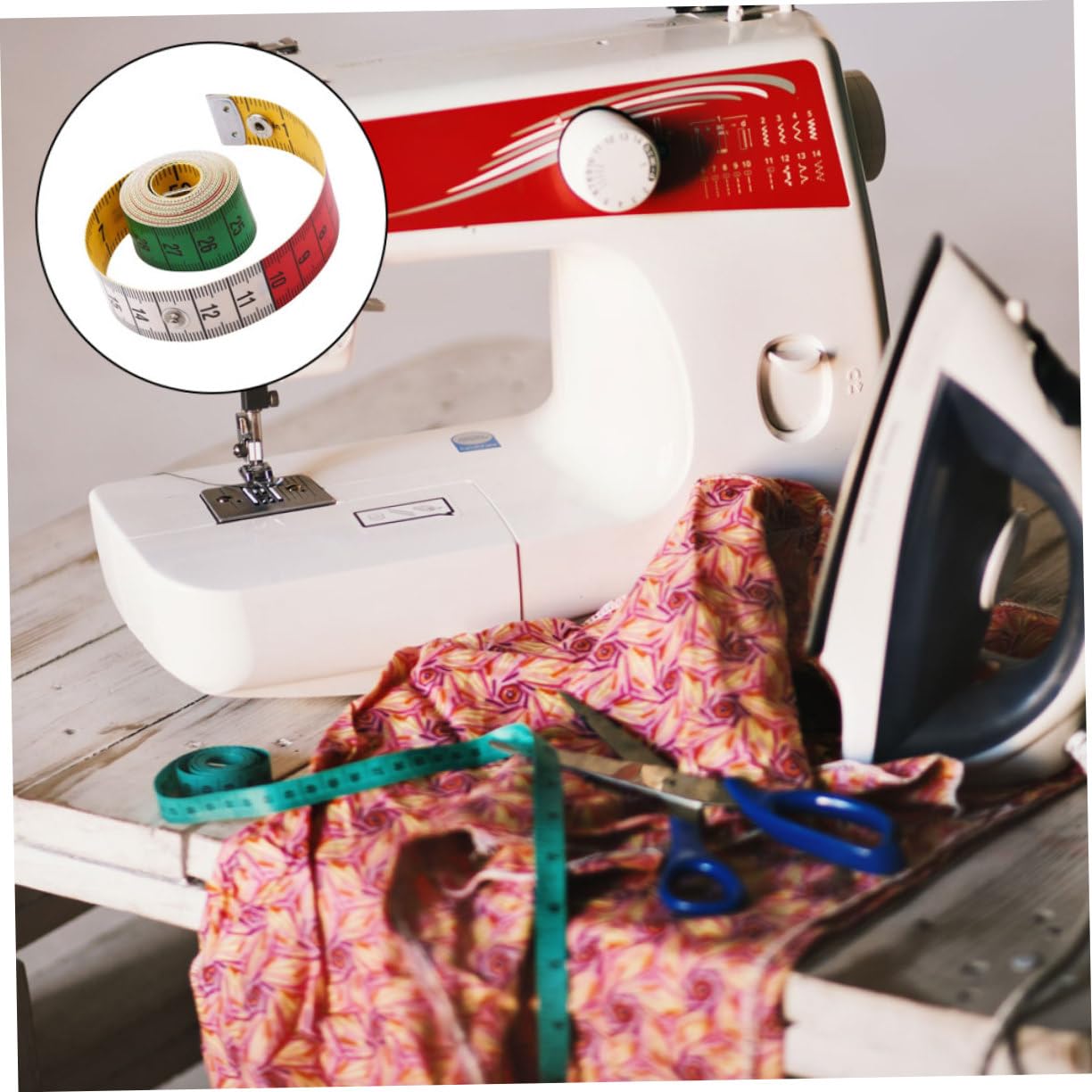 Multipurpose Tape Measure German Cowhide Material Flexible Sewing Thread Convenient Practical