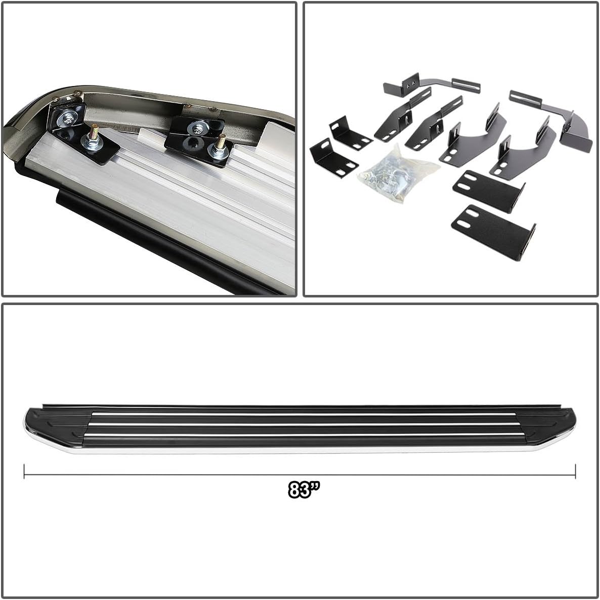 DNA Motoring RNB-802 Side Step Nerf Bar Running Board