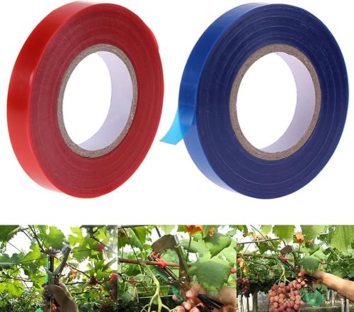 Miniatura 2 de Rollo de cinta de amarre elástica, cinta de amarre de jardín, cinta gruesa y resistente para plantas, estacas de vinilo para jardín, herramientas de