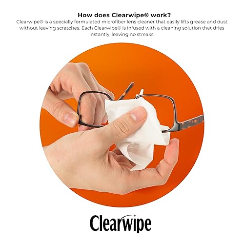 Miniatura 8 de Toallitas de microfibra antivaho para lentes  38 unidades  Limpiador de gafas prehumedecido envuelto individualmente, color blanco