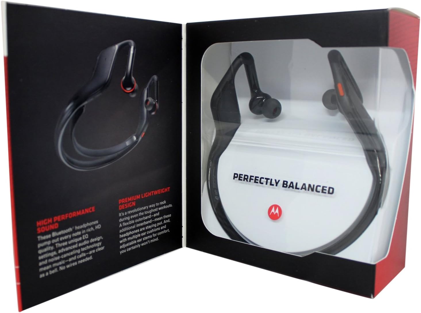 Motorola S11 HD Wireless Stereo Headphones - Retail Packaging - Black