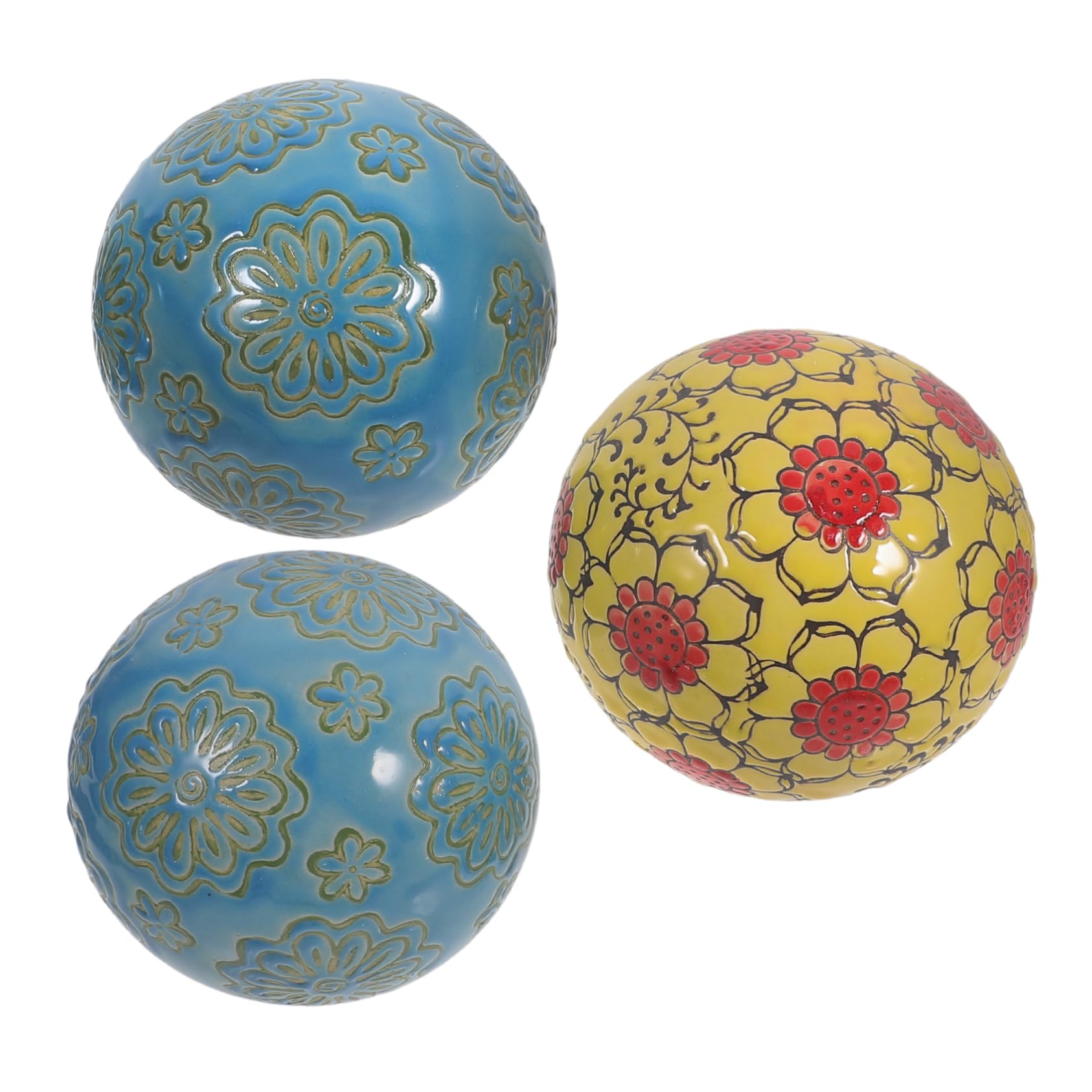 Alipis 3pezzi Vintage Ceramic Floating Balls for Home Decor -Resistant Decorative Orbs for Fish Tanks Aquariums And More Diameter