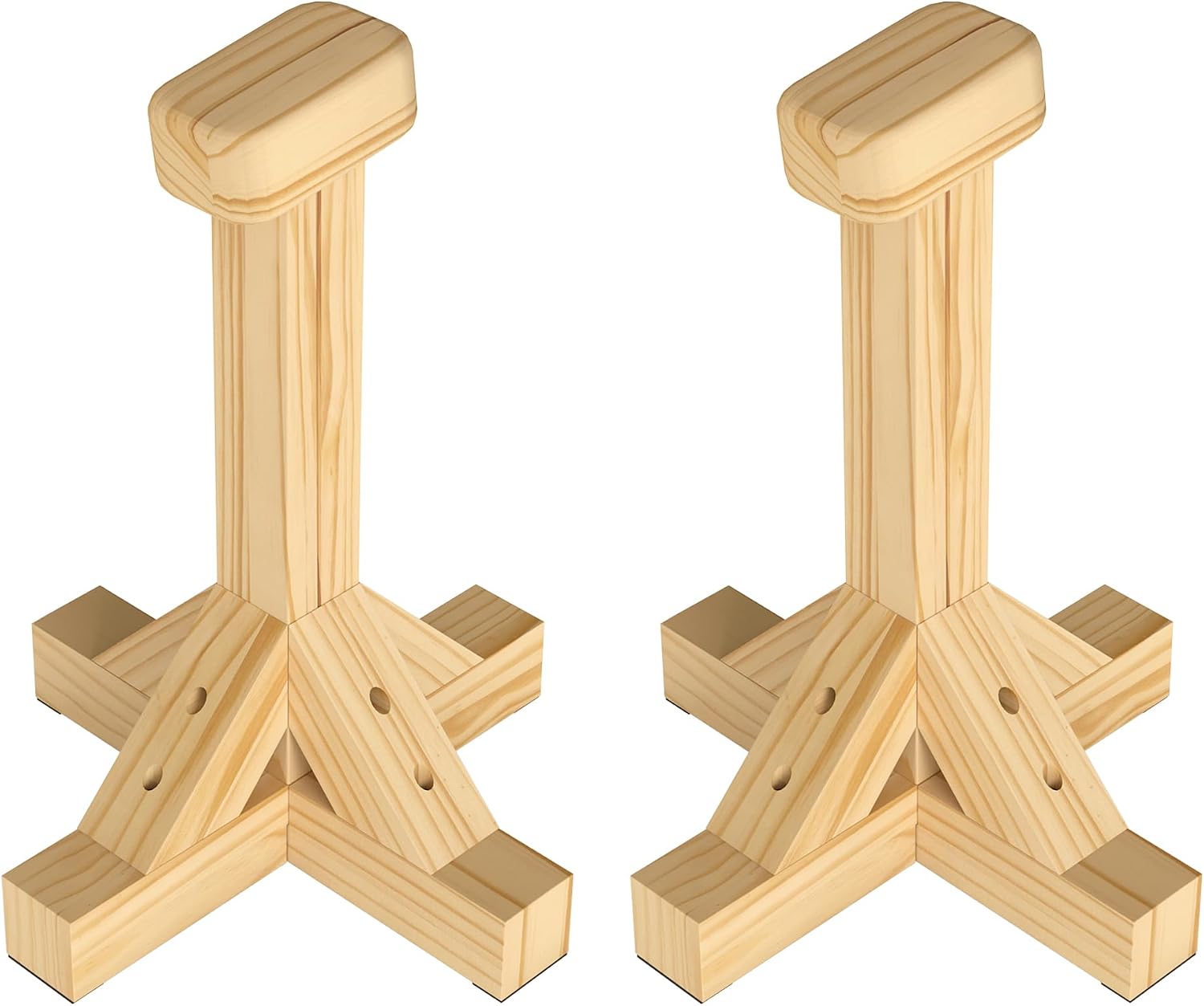 Wooden Handstand Canes for Balance Training, Stable Base Non-Slip Grip | Portable Handstand Blocks with Moisture-Absorbent Grip,Body weight Equipment Perfect for Gym, Calisthenics, Yoga Inversions