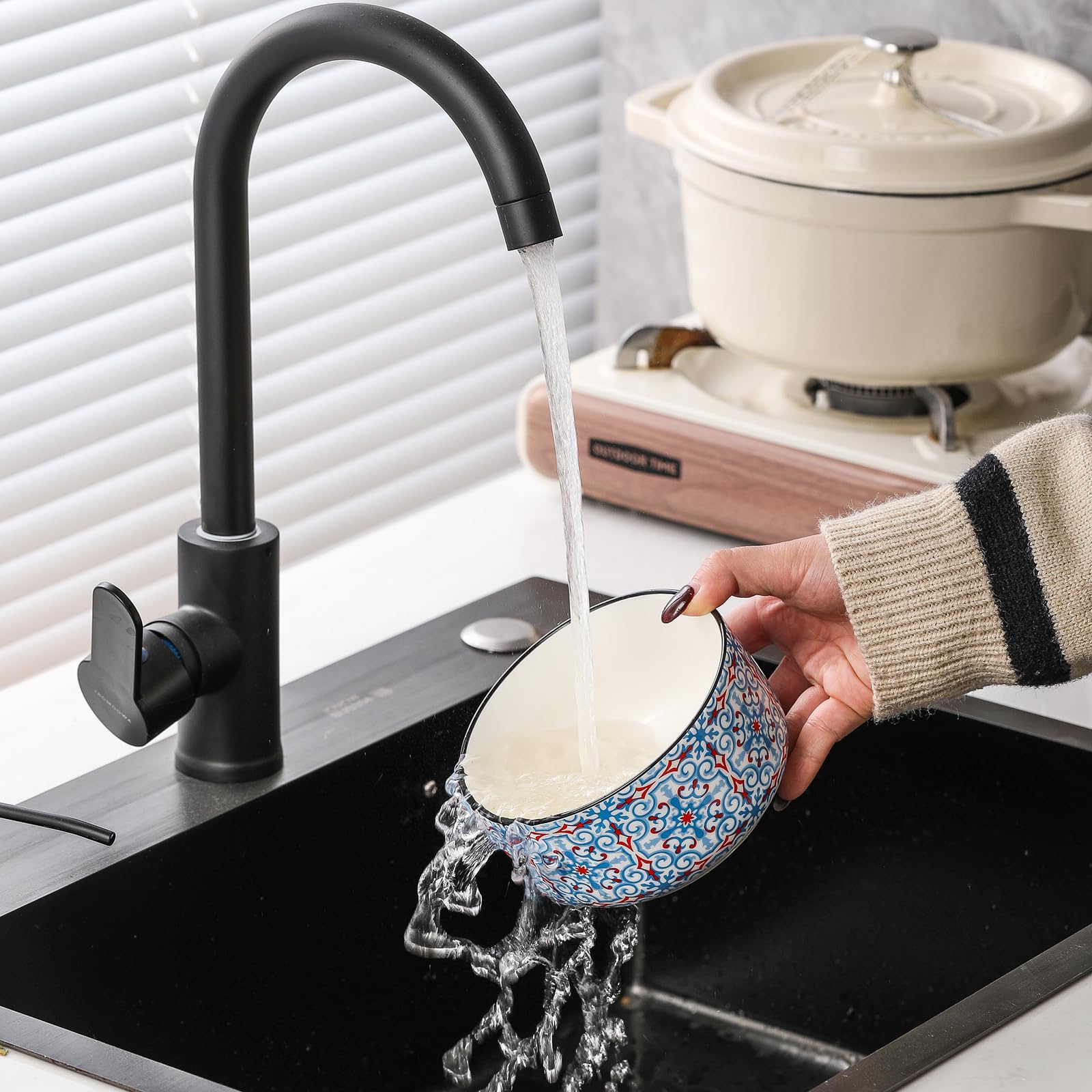 Zestaw misek ceramicznych z pokrywkami: Miski do serwowania w kuchence mikrofalowej z pokrywkami - 5-calowe miski kuchenne na lunch, piknik - pojemniki do przechowywania żywności bezpieczne w