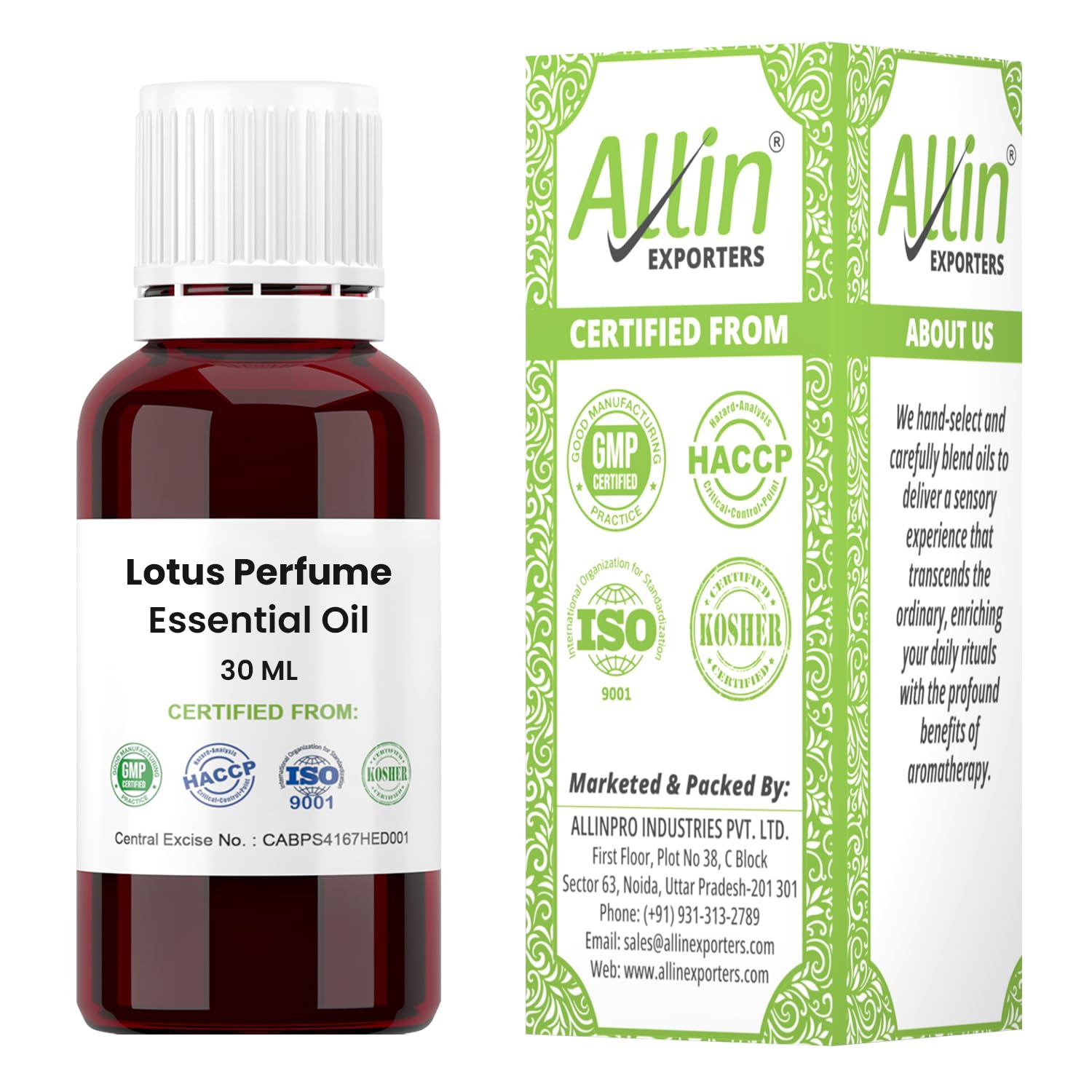 Allin Exporters Lotus Perfume Oil - 100% Pure, Natural & Undiluted - 30 ML-picture-31