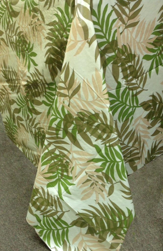Fairfax Collection Elegant Fern Vinyl Tablecloth, 52