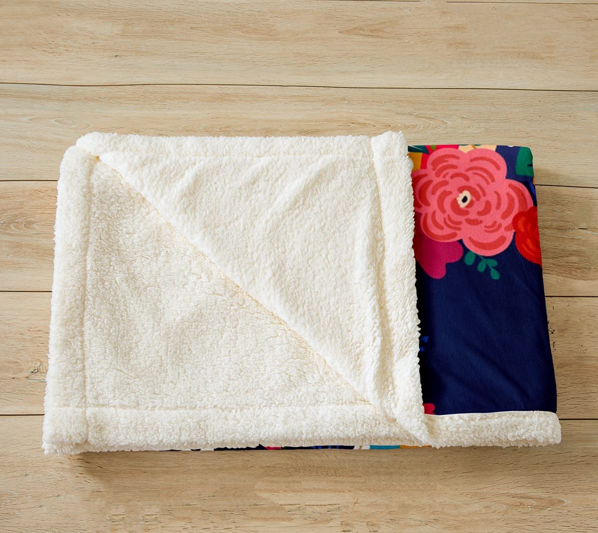 Manfei Coperta In Pile Morbidissima Con Stampa Cavalli E Fiori Galaxy - 76x101 Cm - Microfibra 100% Poliestere, Reversibile, Per Bambini E Ragazzi