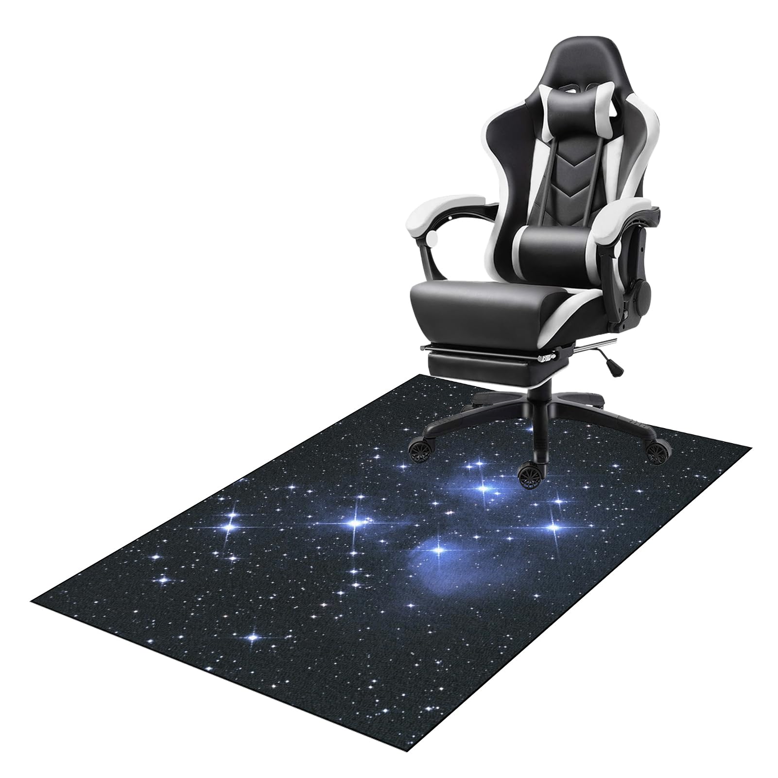 Tappeto Gaming Pavimento, Tappeto Sedia Ufficio, Tappeto Salvapavimento Antiscivolo, Ufficio Protettore del Pavimento, Tappetino di Protezione in legno/piastrelle per ufficio e casa 60 x 90 cm