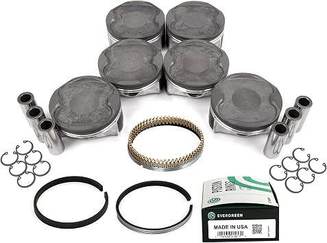 MA-4216945999-0 Pistons w/Rings Compatible With/For 05-13 Lexus Toyota Avalon Sienna 3.5 2GRFE 2GRFXE