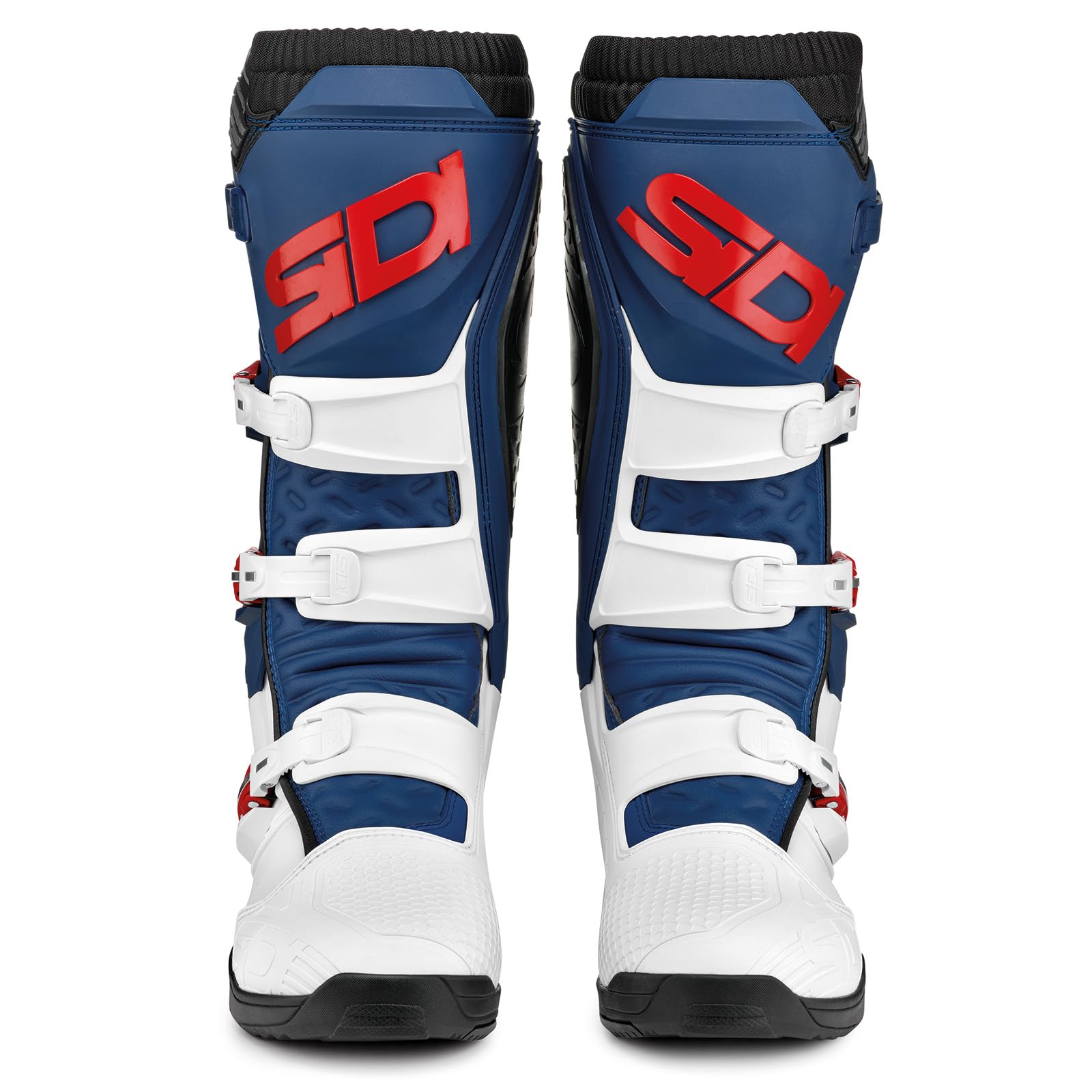 SIDI Men's Motorcycles Boots, White Navy Red, 45 EU