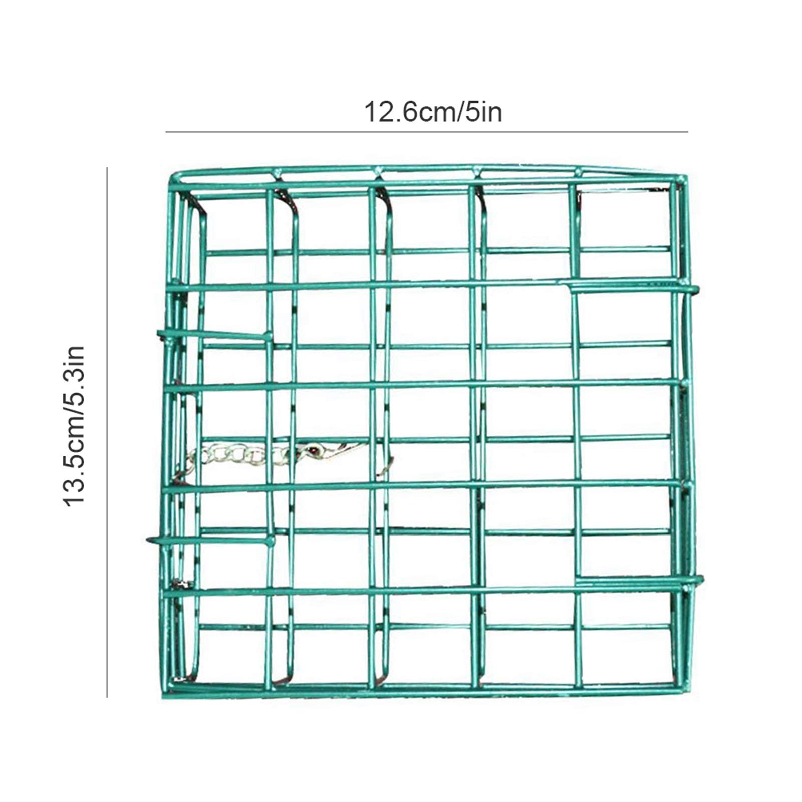 Comedero para Pájaros Dispensador de Alimentos de Aves de Aves de Aves Cuadrado Alimentador de pájaros Colgantes Alimentador de Sebum Comedero para Aves