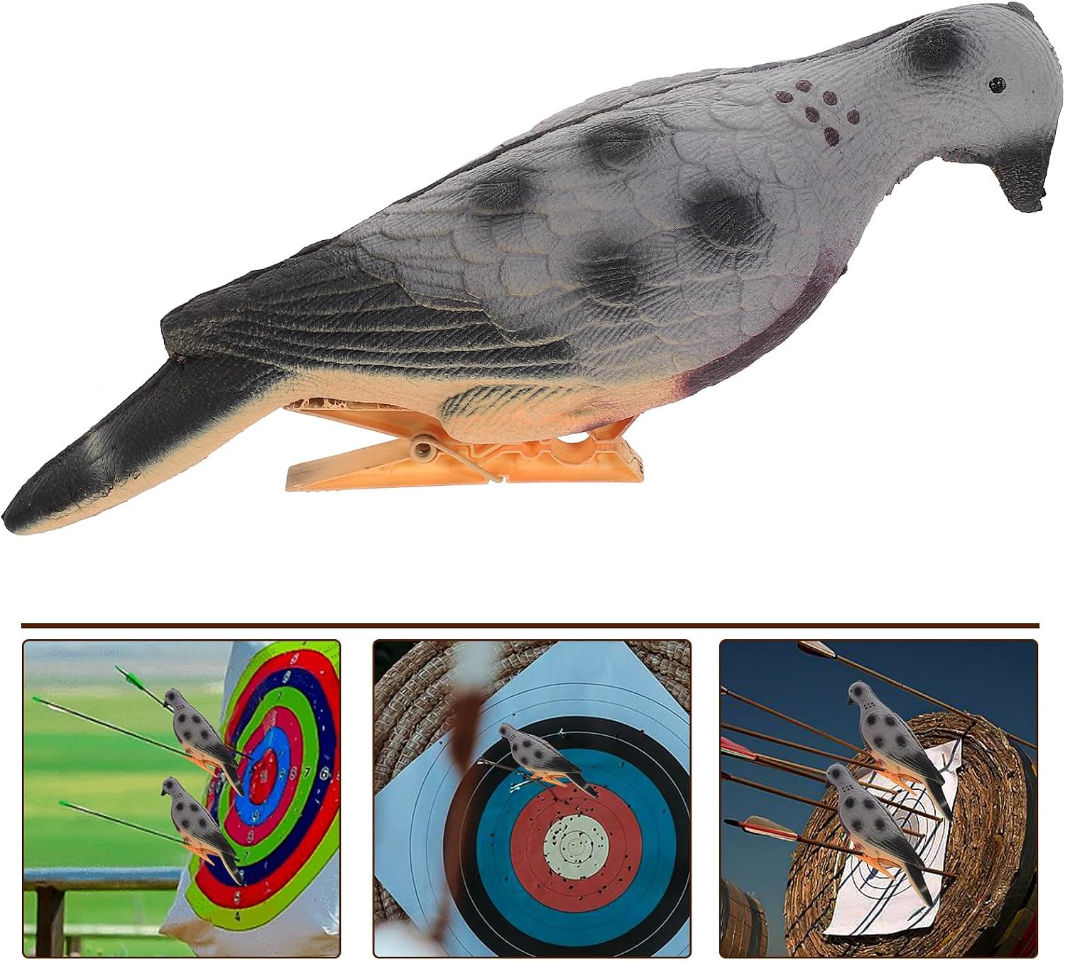 Archery Target Simulated Pigeon Dove Animal Target for Hunting Practice Outdoor Archery Training Random Color