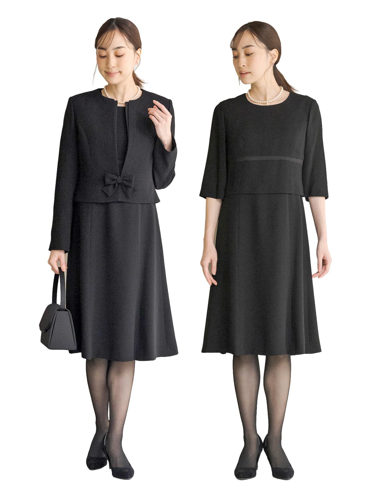 Amazon.co.jp: [東京ソワール] 喪服 ブラックフォーマル ノーカラー