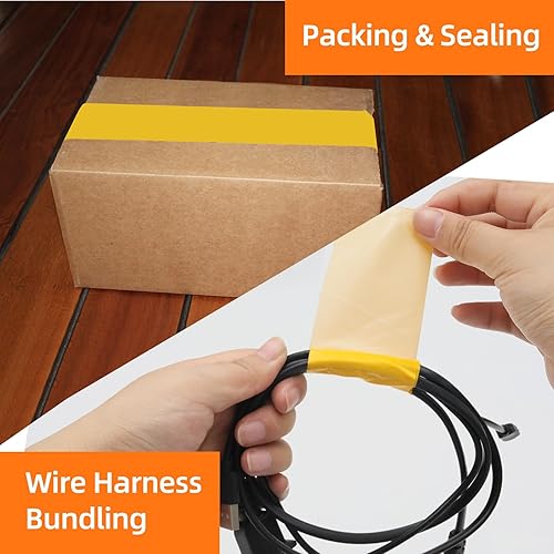 Miniatura 5 de QILIMA Cinta adhesiva de tela, tela impermeable para conductos, cinta adhesiva de grado profesional para fotógrafos, reparaciones, bricolaje,