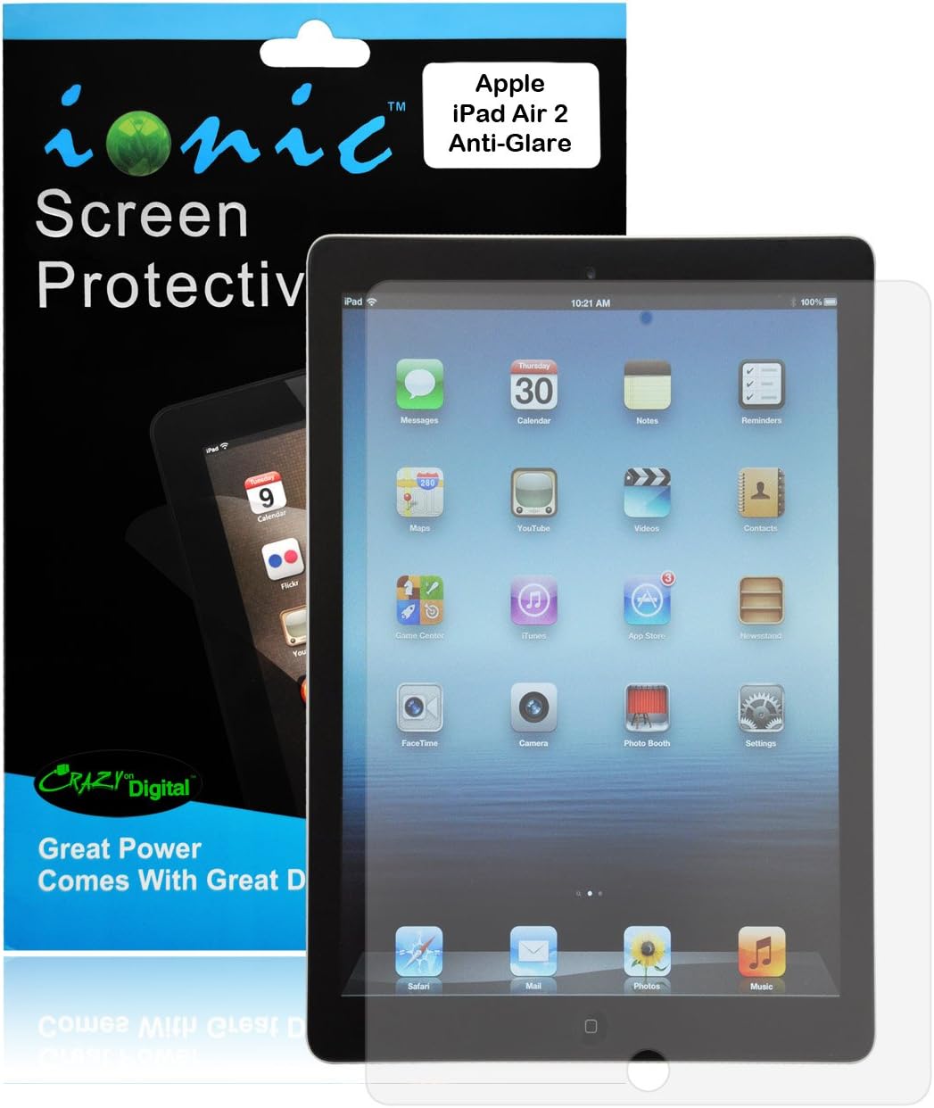 Ionic Apple iPad Air 2 Screen Protector (iPad 6) Film Matte (Anti-Glare) (3-Pack)