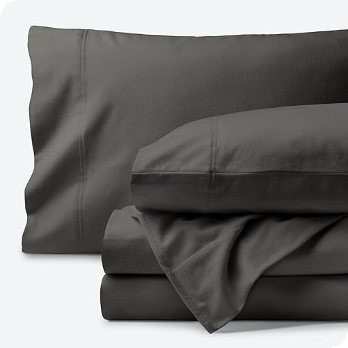 Miniatura 1 de Bare Home Juego de sábanas de franela de algodón orgánico tamaño individual XL 100 algodón doble cepillado para mayor suavidad y comodidad cálido