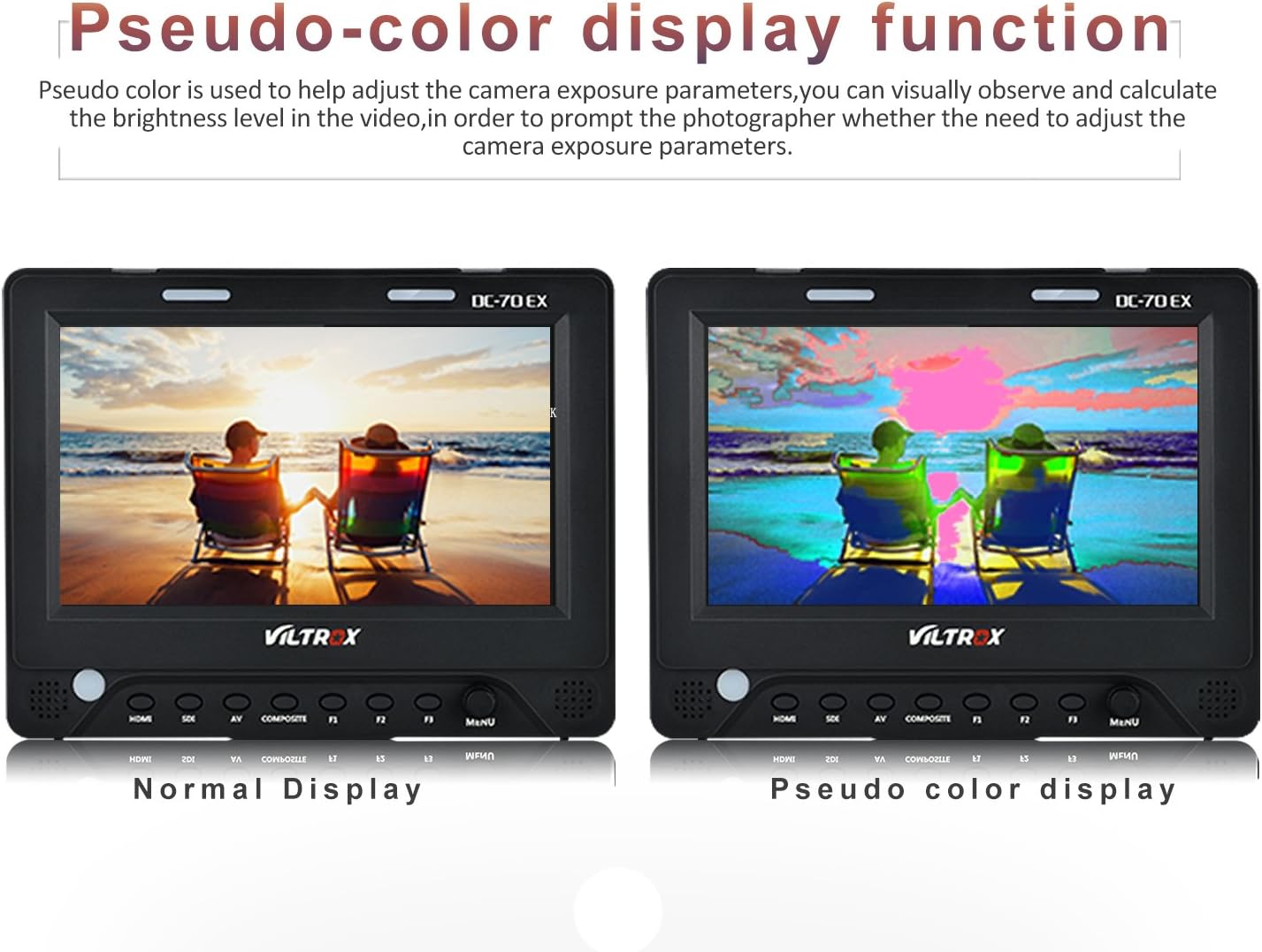 Lіmіtеd Stосk VILTROX DC-70EX 7 4K HD 1024x600 HDMI/SDI/AV Input Output Camera Video LCD Monitor Display for DSLR, with hot Shoe Adapter Blасk Frіdау - 60% оƒƒ VILTROX DC-70EX 7 4K HD 1024x600 HDMI/SDI/AV Input Output Camera Video LCD Monitor Display for DSLR, with hot Shoe Adapter