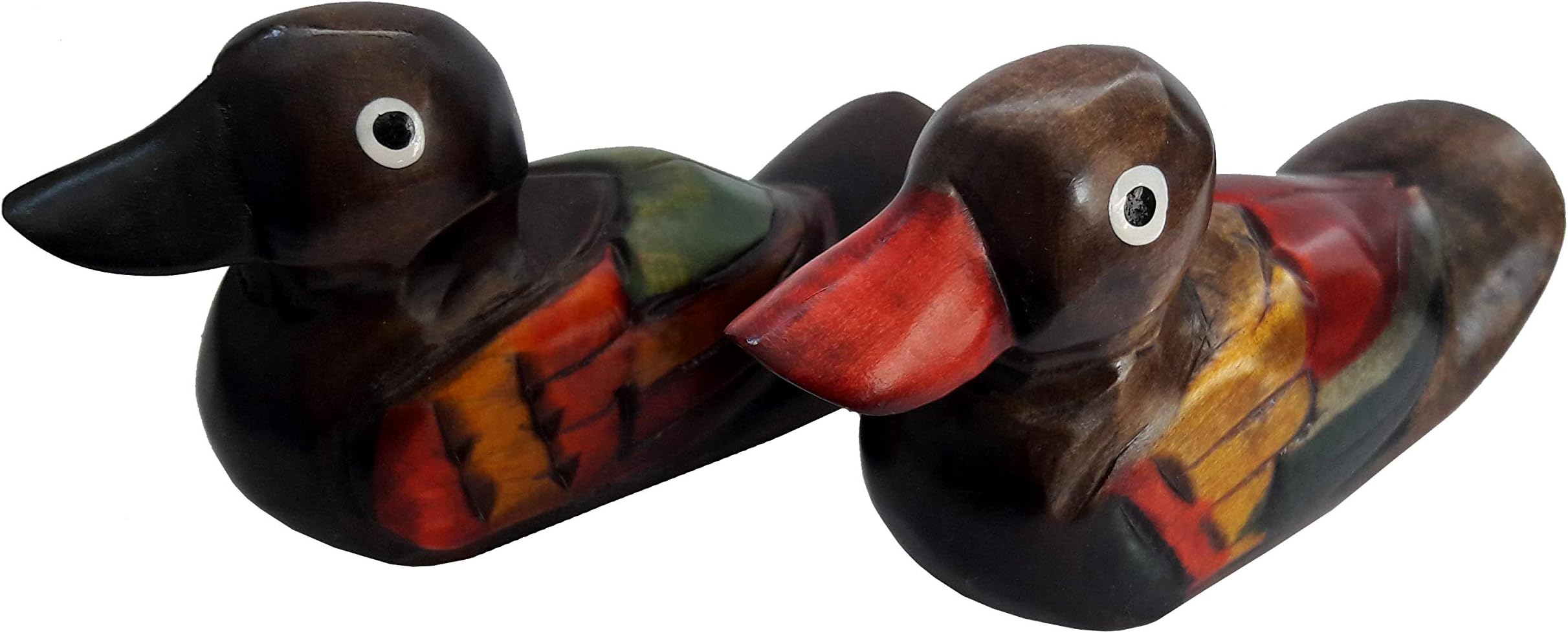 4" Korean Wedding Ducks, Wooden Wedding Mandarin Duck Set Size S