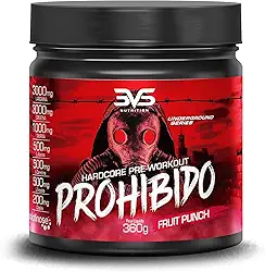 3VS Nutrition Pré Treino Prohibido 360g Sabor Ponche de Frutas