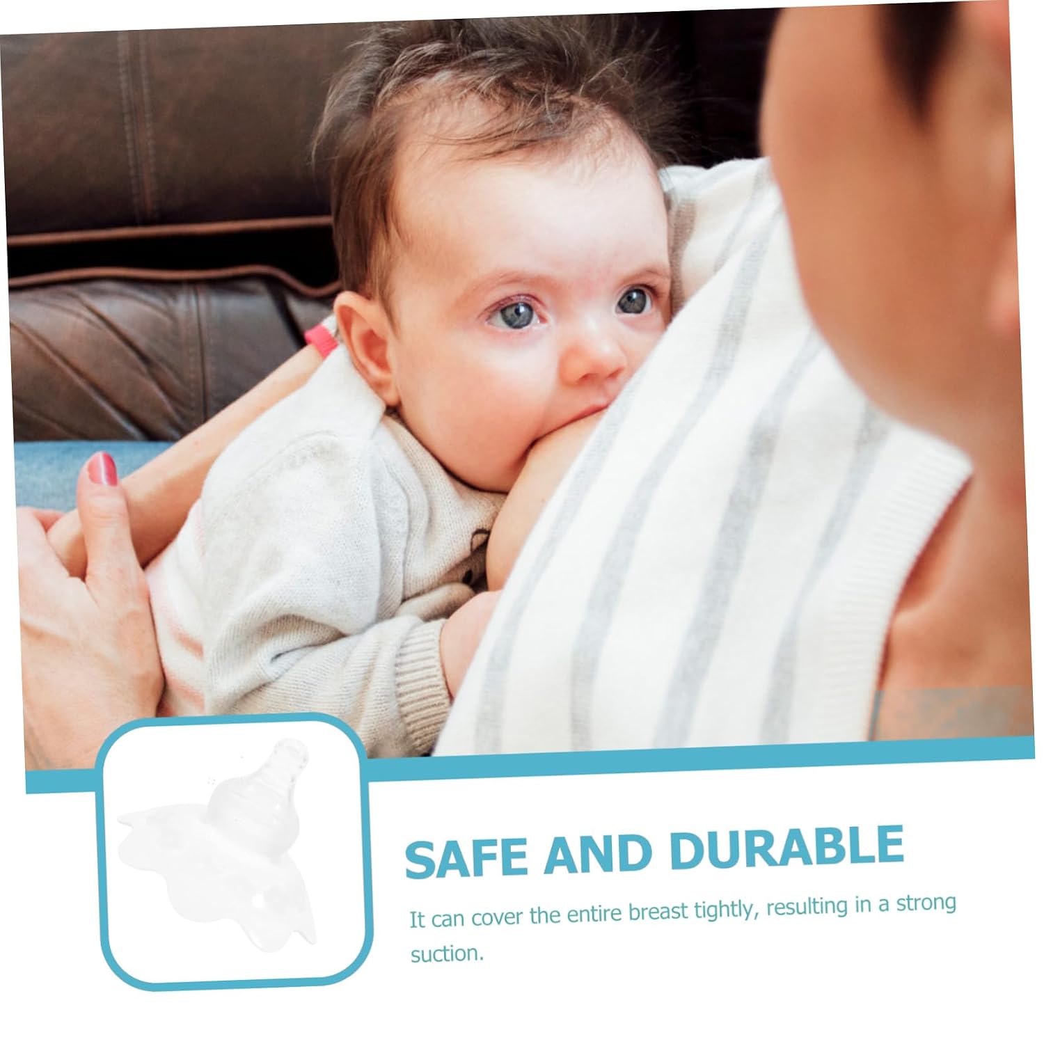 VICASKY 2pcs Reusable Breastfeeding Protector Lifelike Design Nursing Supplies