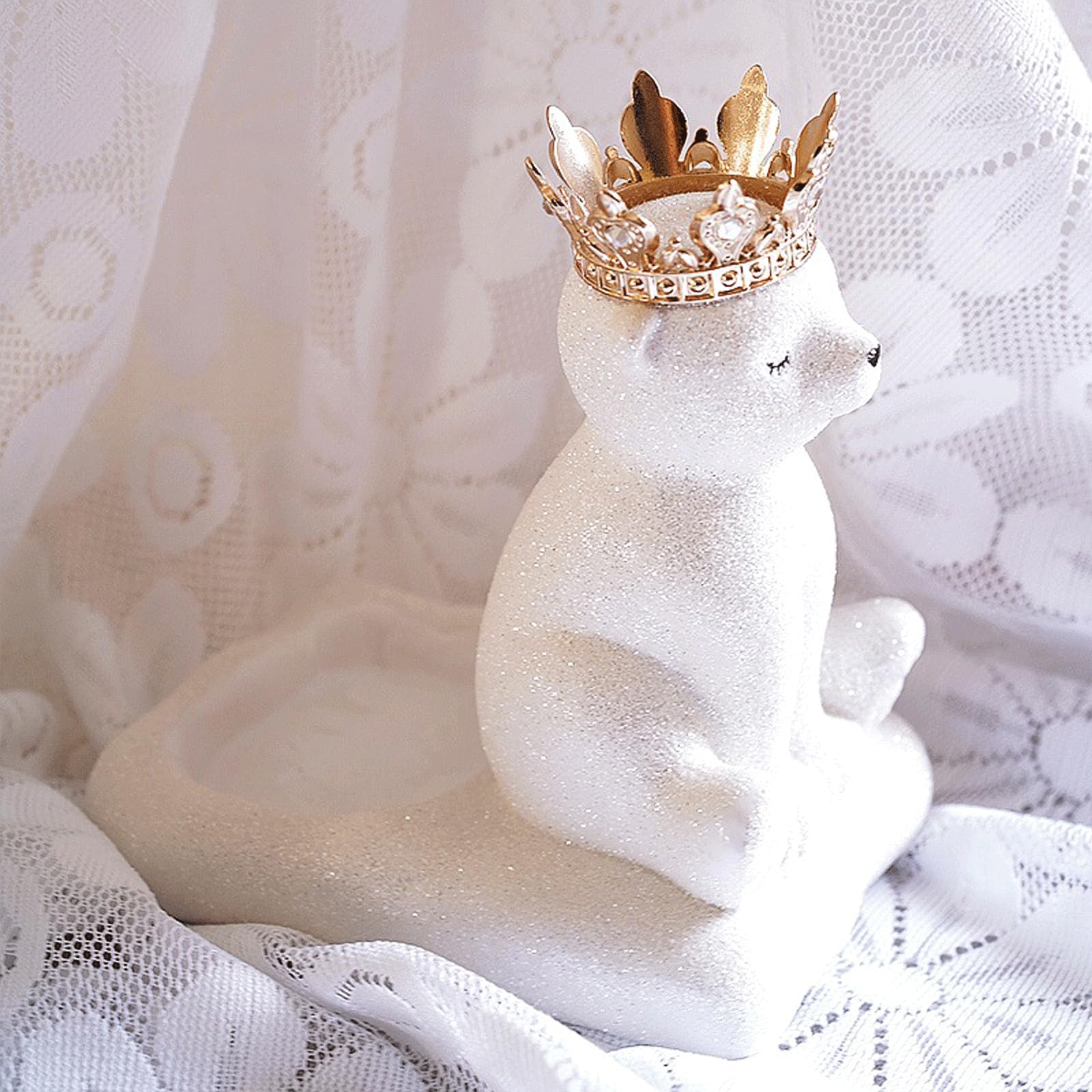 Portavelas de cerámica blanco, 11 x 15 x 18 cm, 1000 g, decoración de interiores, candelabros cónicos, portavelas
