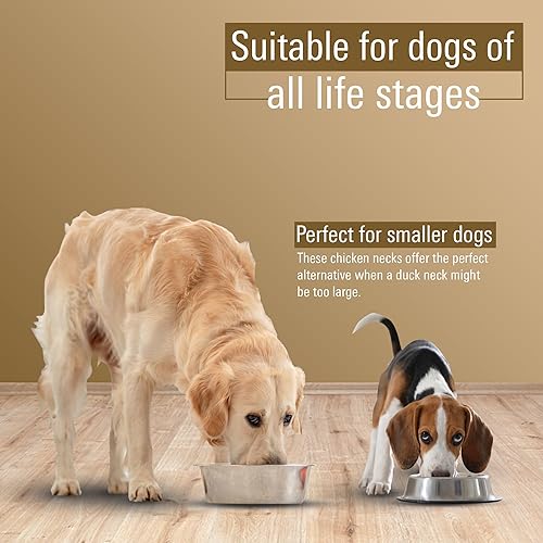 Miniatura 4 de Bonnie Rocket Golosinas de cuello de pollo para perros y gatos - Golosinas liofilizadas, saludables y crudas para mascotas - Ricas en calcio y