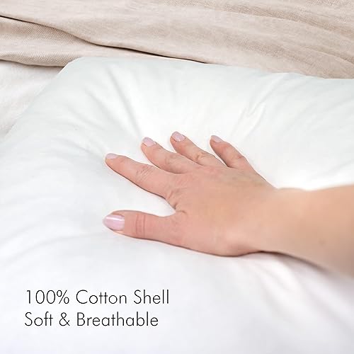 Miniatura 10 de Relleno de almohada de plumas premium, 14 x 20 pulgadas, paquete de 2