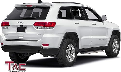 Miniatura 3 de TAC barras Nerf estribos escalones laterales negros de aluminio para Jeep Grand Cherokee 2011-2017 salvo el modelo SRT SUV para Trail Hawk deben