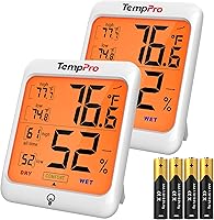 Vista 9 de ThermoPro TP53 - Higrómetro digital Termómetro interior para el hogar, sensor de temperatura y humedad con indicador de confort y registros