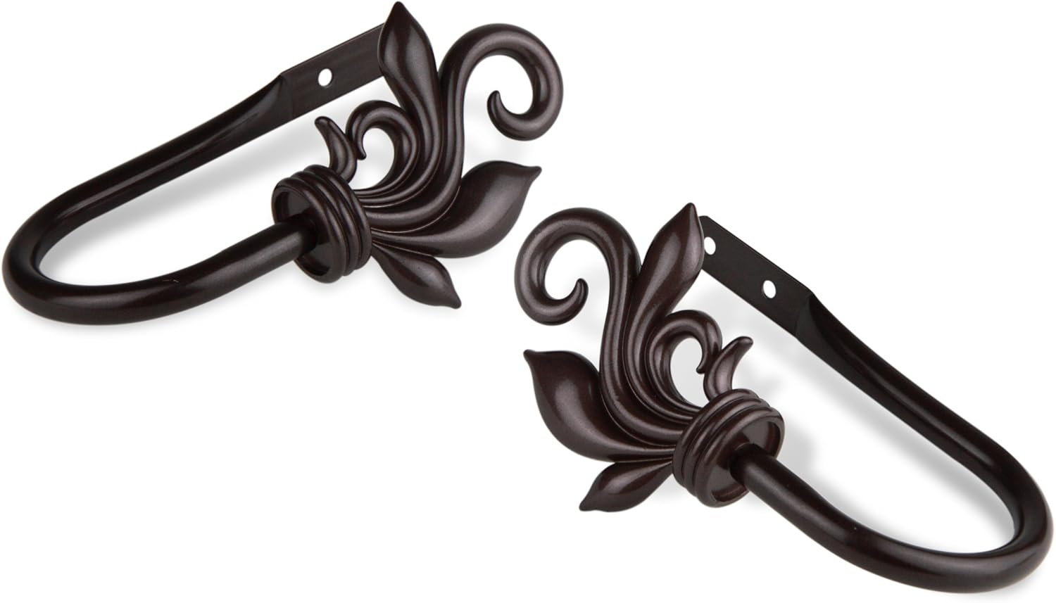 A&F Rod Decor - Quinn Holdback Pair - Cocoa