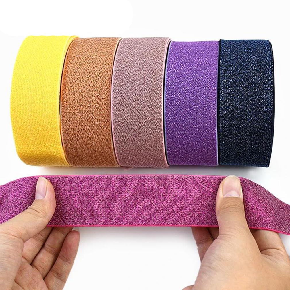 2 5 Nylon Elastico Banda Gomma Cintura Spaghetti Strap Cintura Stretch Tape Cucito Accessorio