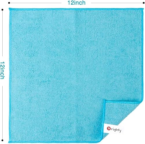 Orighty Microfiber Cleaning Cloths, Pack Of 60, Highly Absorbent Cleaning Supplies, Lint Free Cloths For Multiple-Use, Powerful Dust Removal Cleaning Rags For House, Kitchen, Car Care(12X12 Inch) #TOP5
