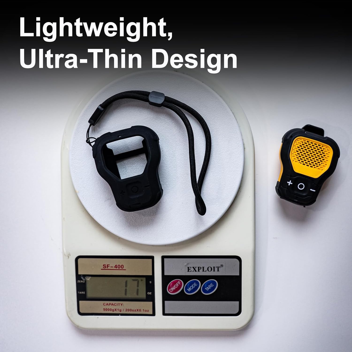 CYBERGUYS Silicone Case for DEWALT Wearable Bluetooth Speaker, Durable Shock-Proof Non-Slip Protective Cover for DEWALT Mini Speaker w/Lanyard, Small Lightweight and Easy-to-Install Sleeve - Image 3