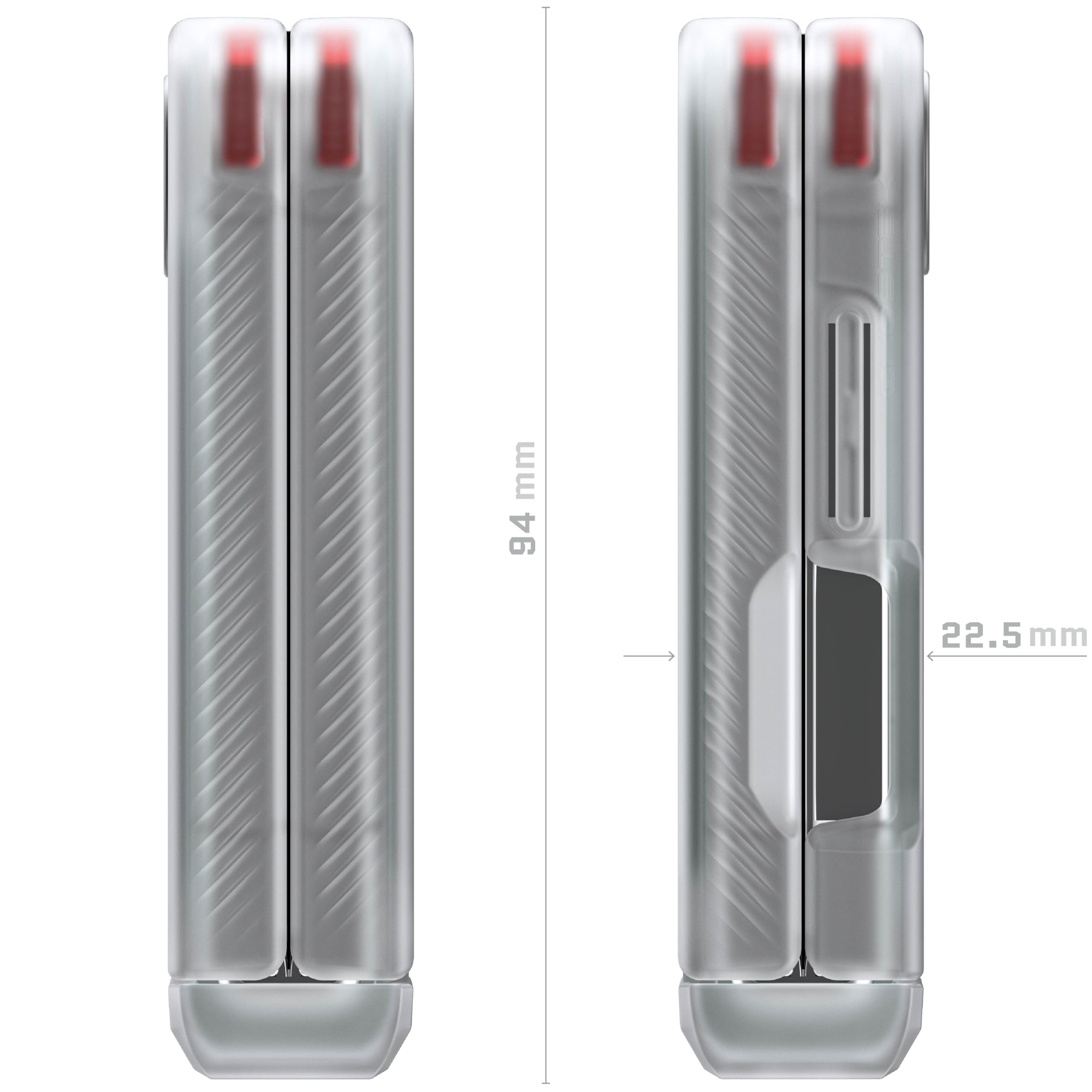 Ghostek Covert Transparente Schutzhülle für Galaxy Z Flip 6 mit integriertem Ständer und vollständigem Scharnierschutz, stoßfeste Schutzhülle, entworfen für Samsung Galaxy Z Flip6 (6,7 Zoll