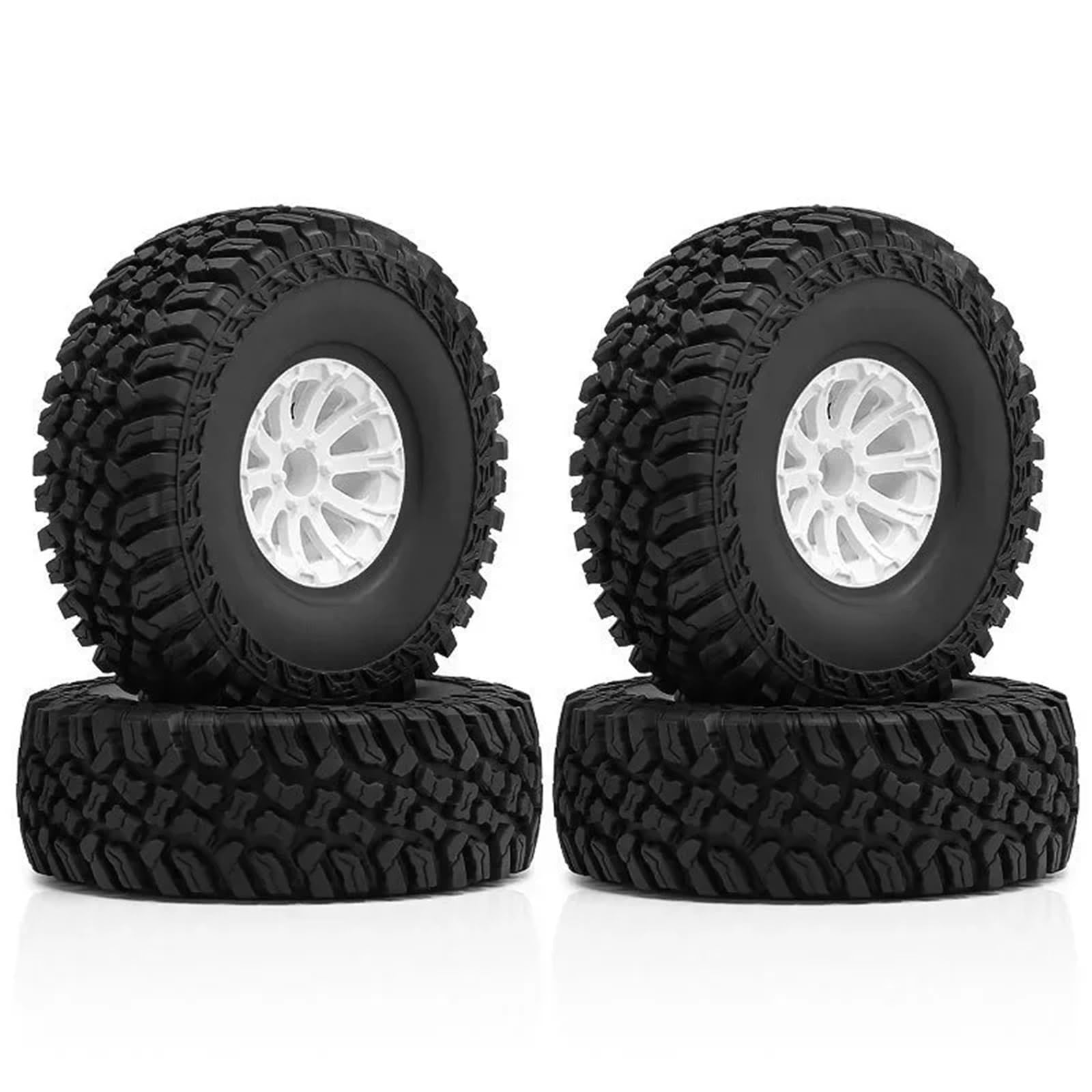 Per Axial Per SCX10 90046 Per TRX4 Per Redcat Gen8 1/10 119 MILLIMETRI 1.9 Pollici In Gomma Roccia Pneumatici Delle Ruote Salita RC Crawler Parti Automobili Parti per auto RC