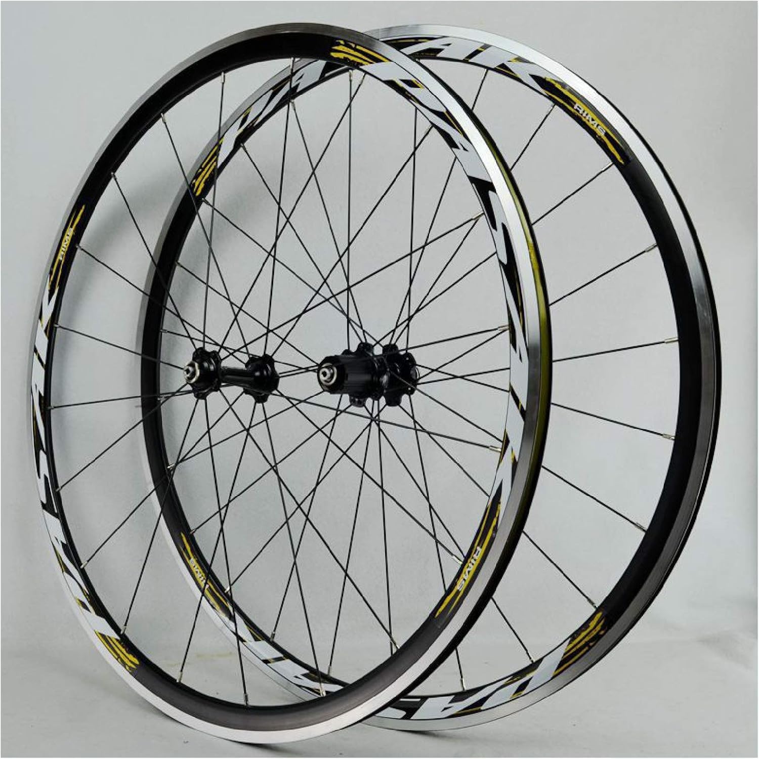 HOMSXPAC 700C Superlight Road Racing Bike Wheelset Rim,Bicycle Wheel C/V Brake 7-11Speed Cassette Hubs Sealed Bearing 6T QR