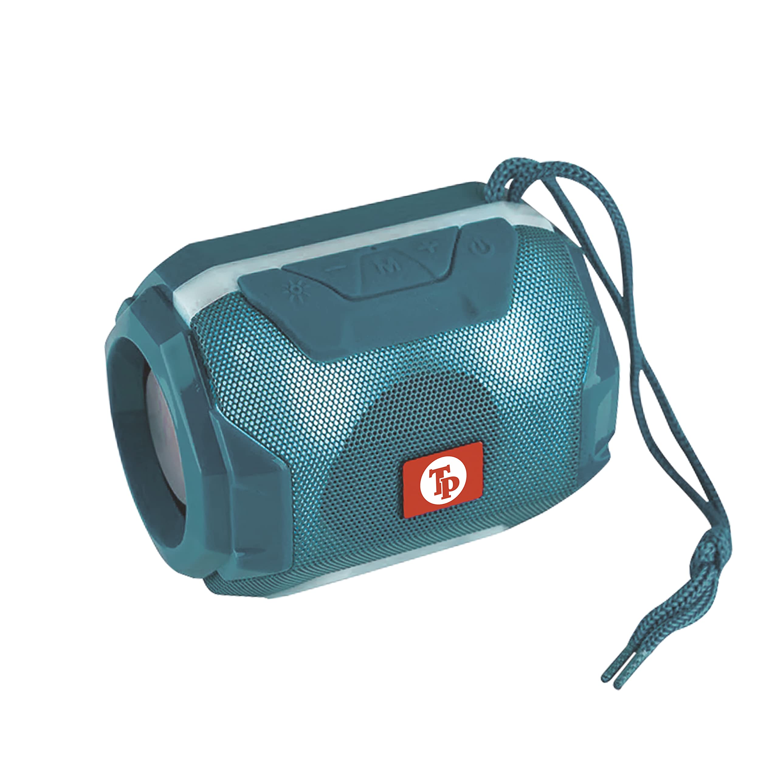 TP TROOPS 10W Bluetooth Speaker Hi-fi Stereo Sound Surround Upto 8 Hours Playback, Best for Mobile, Laptop/PC, Media Players with Multi Modes Aux/TF Card/USB Drive (TP-3076-Sky)