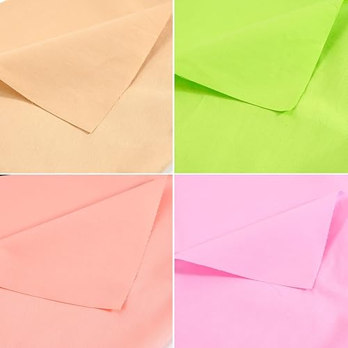 Miniatura 2 de 8 piezas lisas de tela de algodón 100% de algodón grueso, acolchados, costura hecha a mano, manualidades, retazos para coser textiles para el hogar