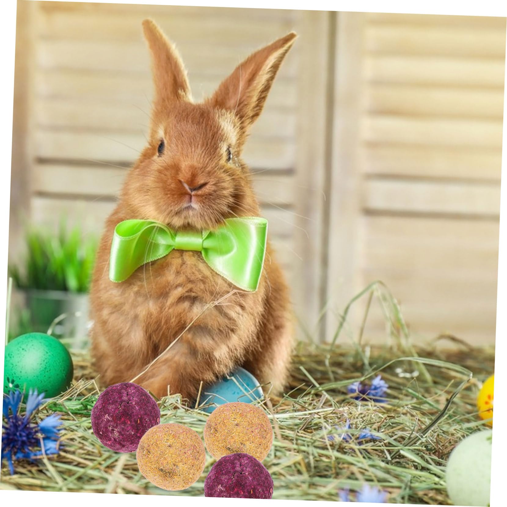 Jouet à Mâcher pour Lapin et Petit Rongeur, Lot 36 Pièces en Plante