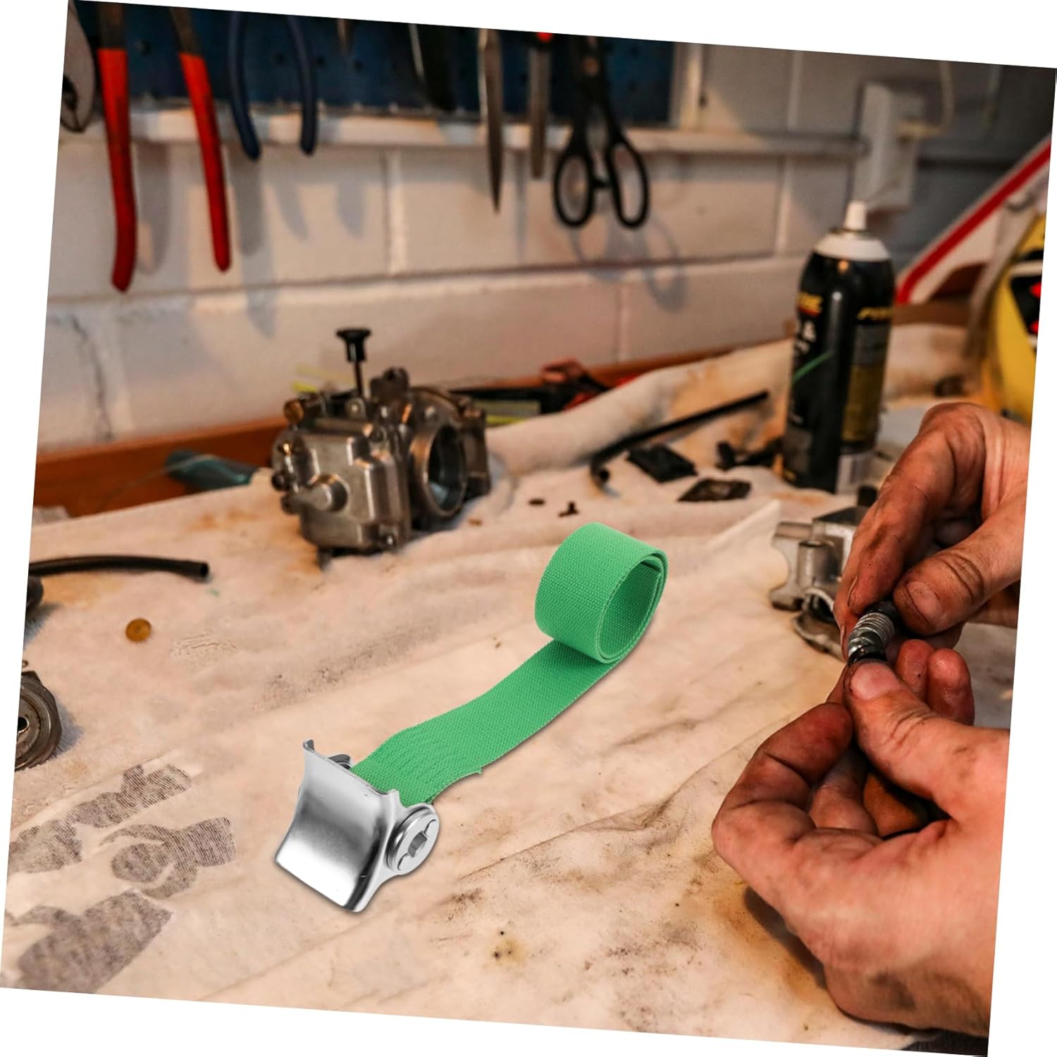 5pcs Canvas Strap Wrench for Oil Filter Removal Stainless Steel and - Design Versatile Tool for Engine Filters and Fittings Replacement