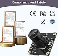 Vista 5 de Cámara 720P USB 2.0 UVC con DFOV de 120° para Raspberry Pi, Jetson Nano, Hardware Integrado - Compatible con Windows, Linux, Mac OS, Android