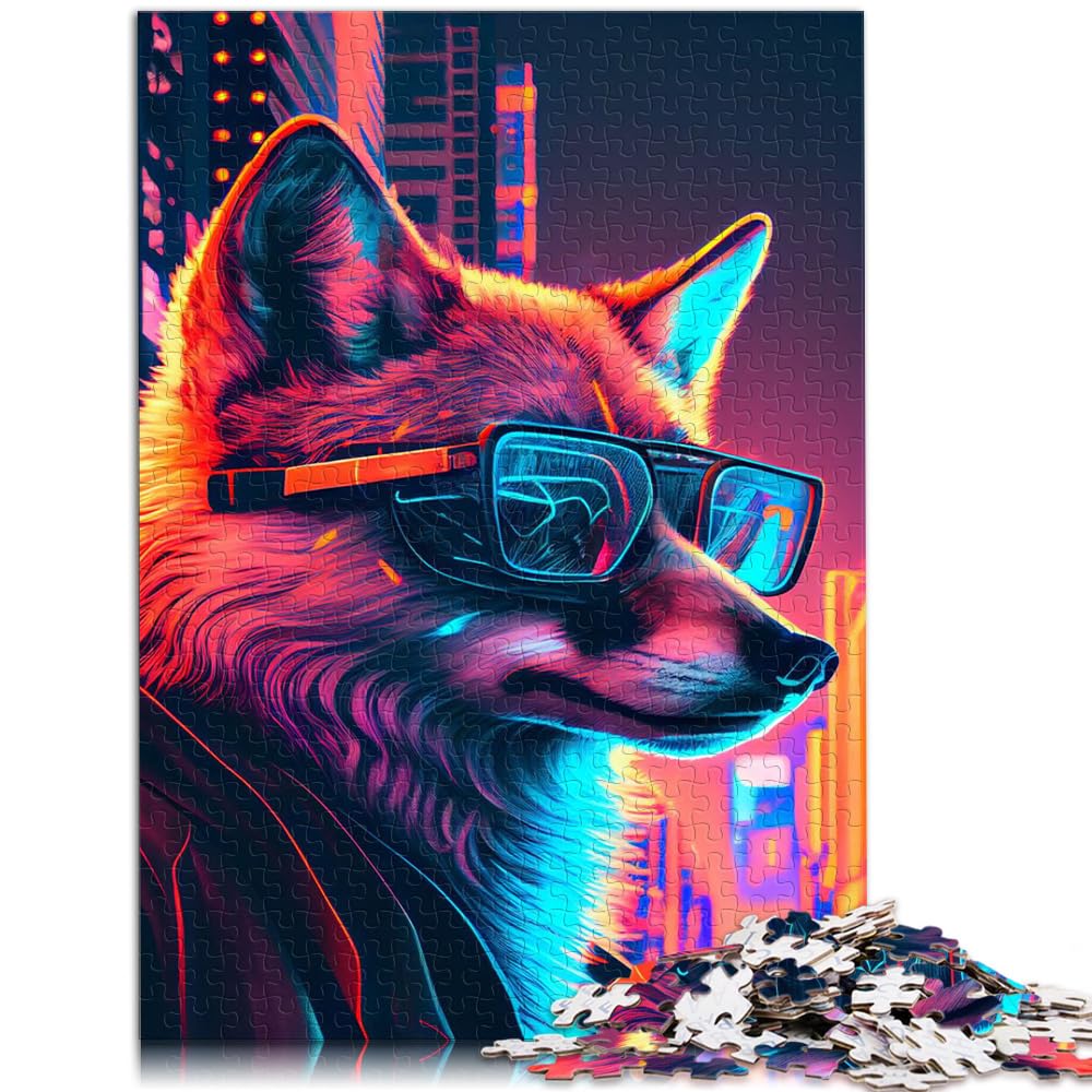 Puzzles colorful animals 1000 Piece Jigsaw Puzzles for Adults Suitable for adults and children 12 and up Cardboard Puzzles Fun Puzzles Games Size: 26x38cm