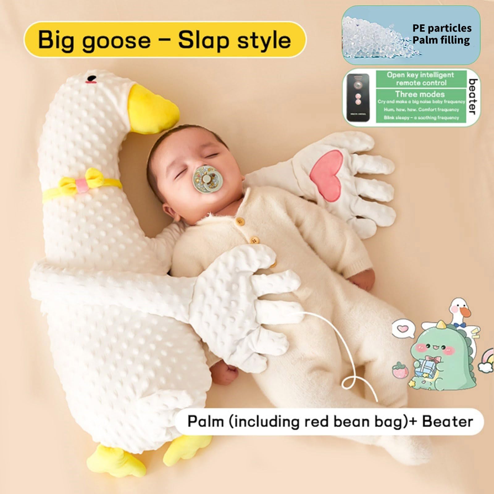 Automatisch klopfender Baby Schnuller, schöne Cartoon Stimmung, beruhigende, Schlafhelfer, ergonomisches Design für Neugeborene, Baby Beruhigungskissen