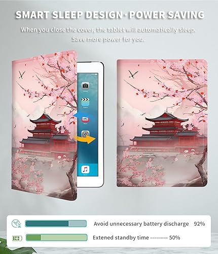 Vista 51 de Funda para Kindle de 6 pulgadas (11.ª generación, versión 2024/2022) delgada de piel sintética, ajustable, multiángulo, Smart Shell con función