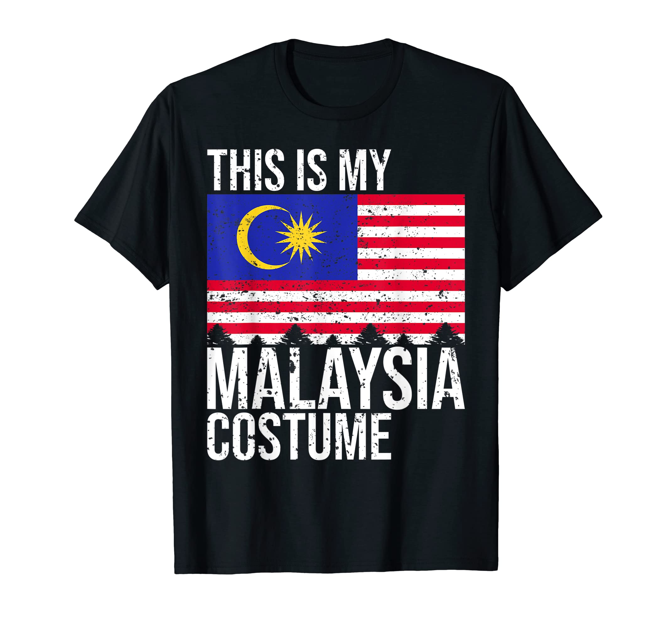Funny Malaysia Flag T ShirtVintage This is my Malaysia Flag Costume Shirt For Halloween T-Shirt
