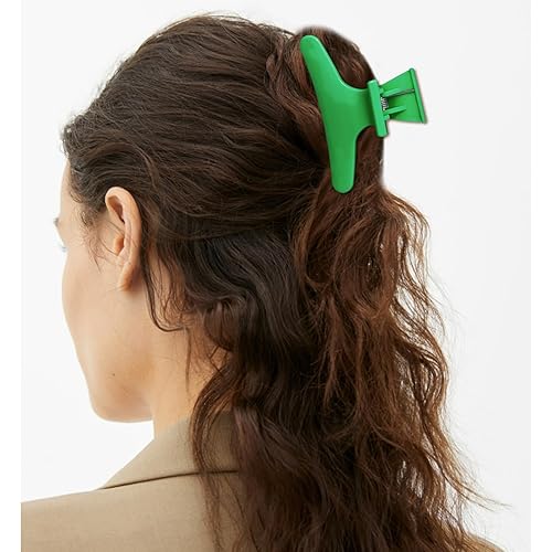 Vista 116 de Pinzas para el cabello para seccionar, paquete de 12 pinzas de mariposa negras y blancas, pinzas para el cabello Pro Salon para peinar, seccionar