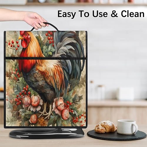 Miniatura 4 de Kitchen Aid - Fundas para batidora de pie, retro, gallo, con 3 bolsillos, cubierta para batidora, para electrodomésticos, cubierta antipolvo para